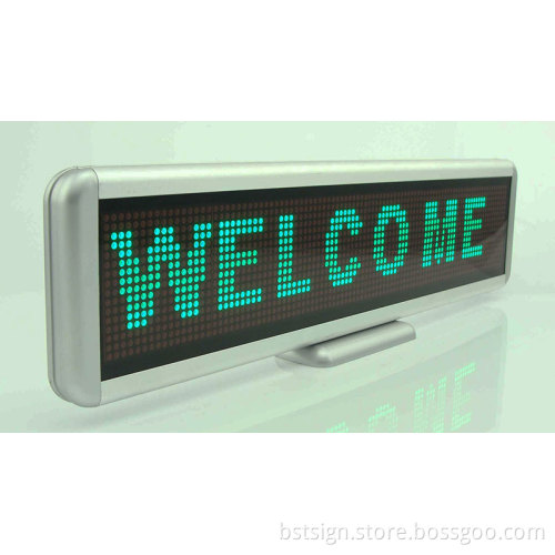 Green Color Desk LED Moving Sign 16X96